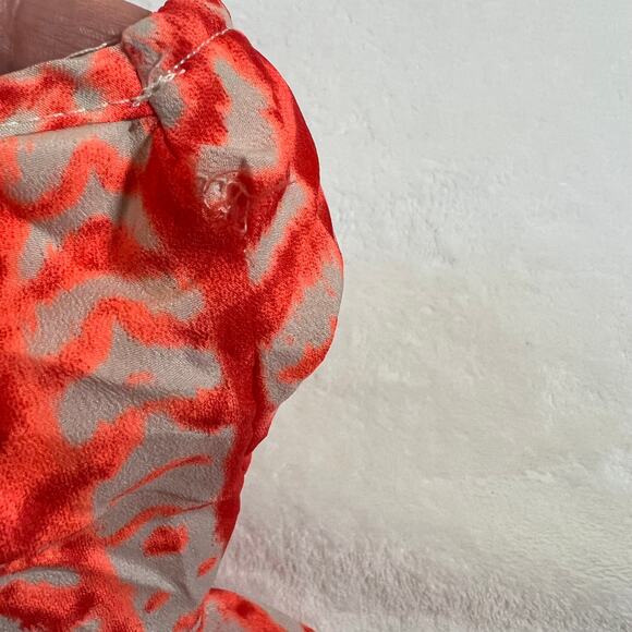 Women's Sleeveless Ruffle Trim Aztec Print Maxi Dress Size XS Summer Vacation - Picture 5 of 5